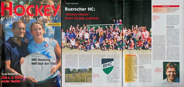 2001: Artikel zum 50. Jubiläum des Buerschen HC aus der Deutschen Hockey Zeitung.